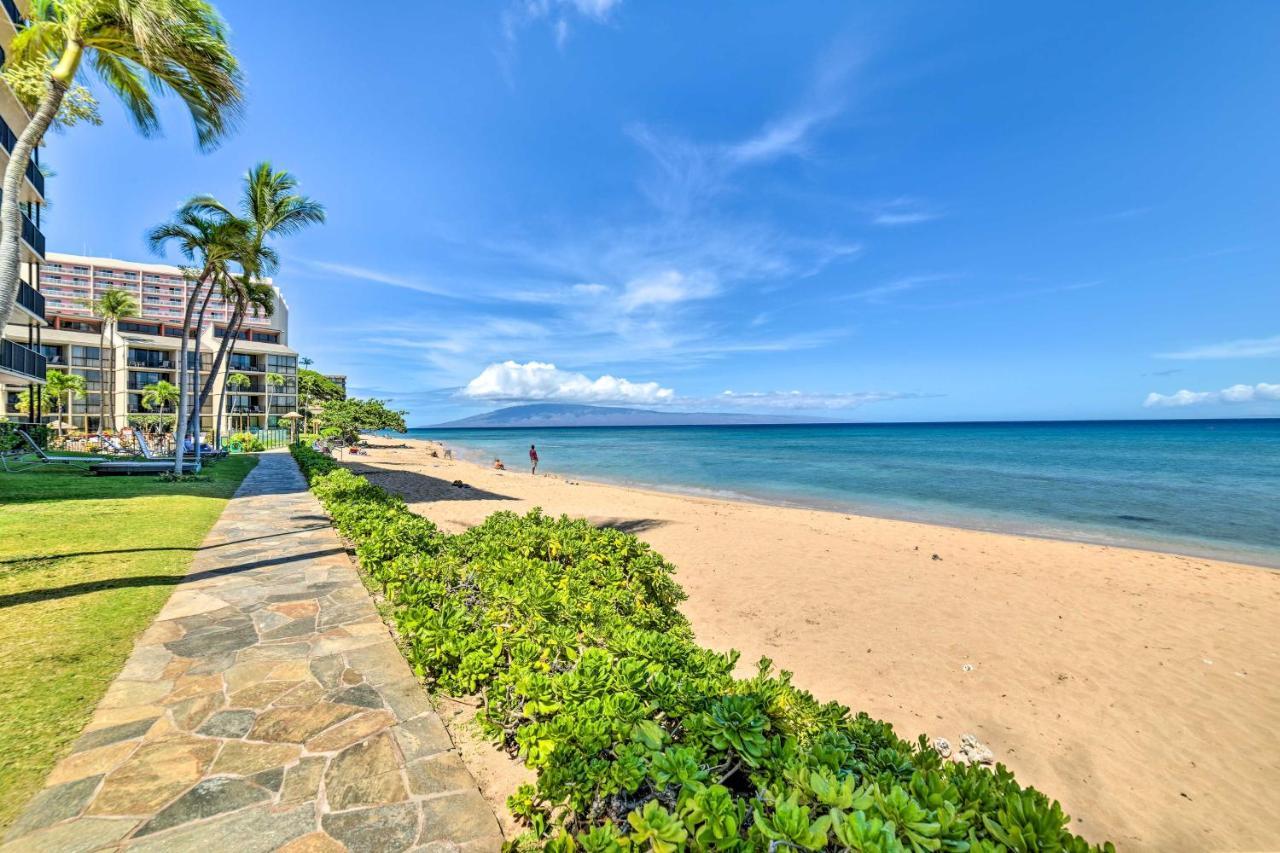 Cute Beachfront Condo With Lanai And Resort Pools Kahana Bagian luar foto